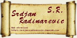 Srđan Radinarević vizit kartica
